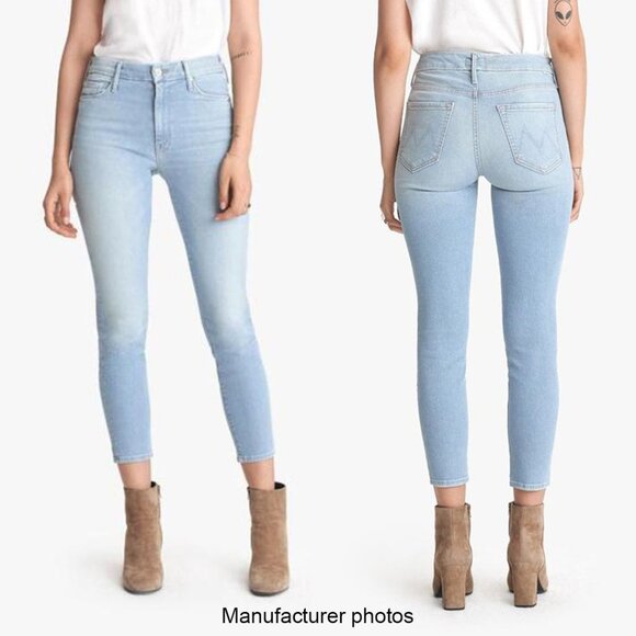 Mother The Looker Crop Jeans in Fresh Catch - Picture 10 of 10